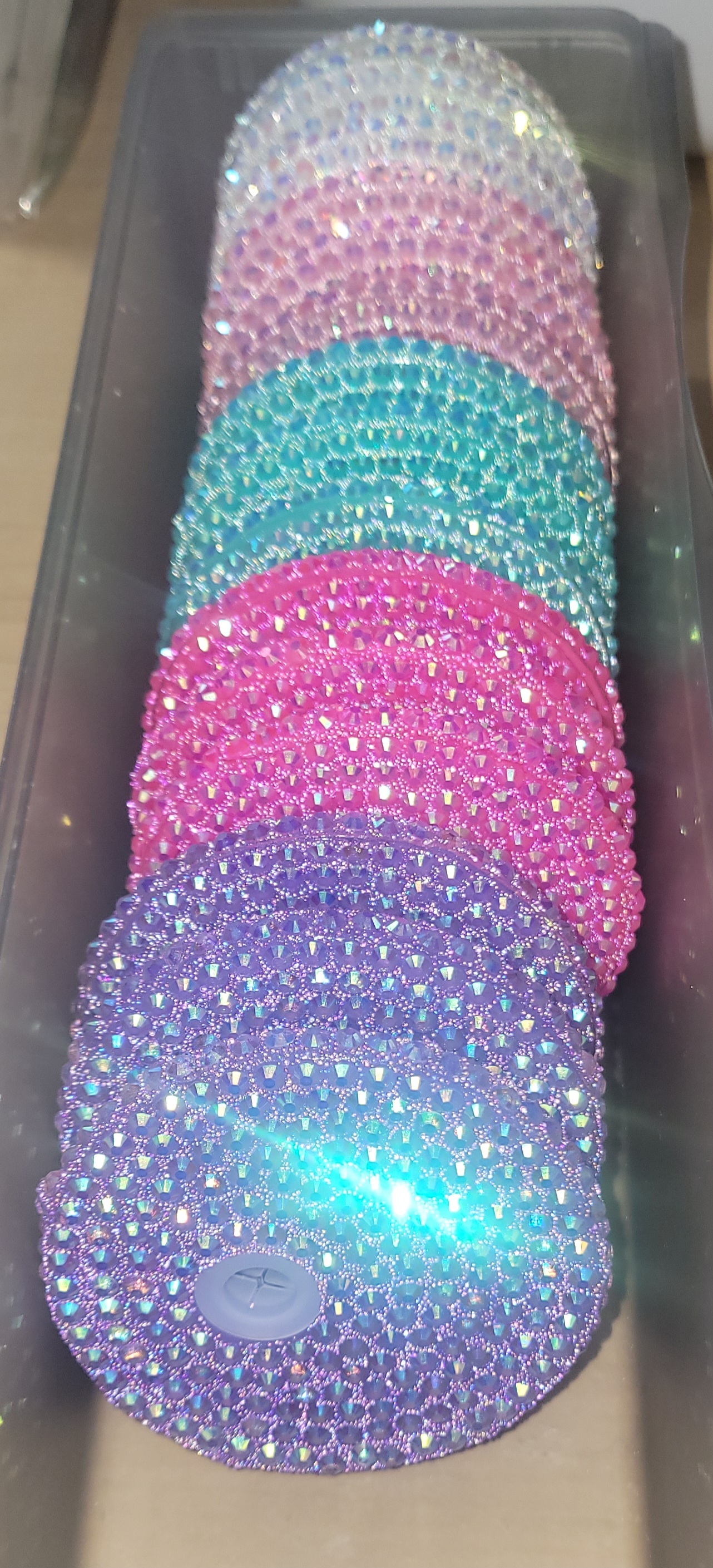 Rhinestone Tumbler tops