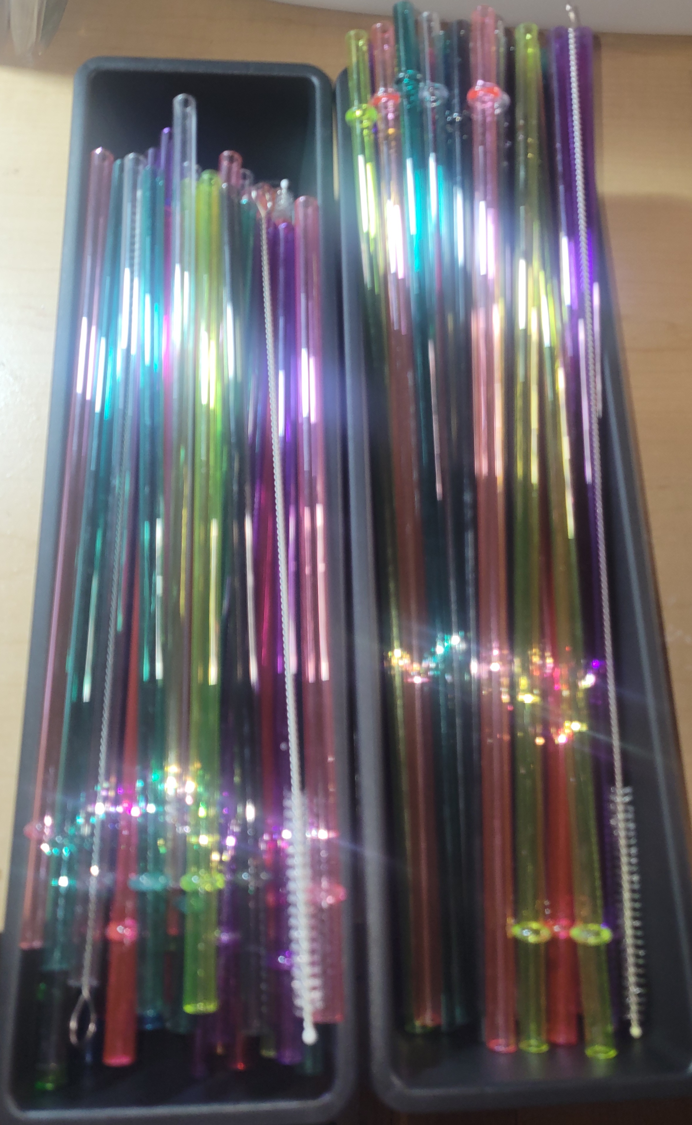 Acrylic replacement straws 