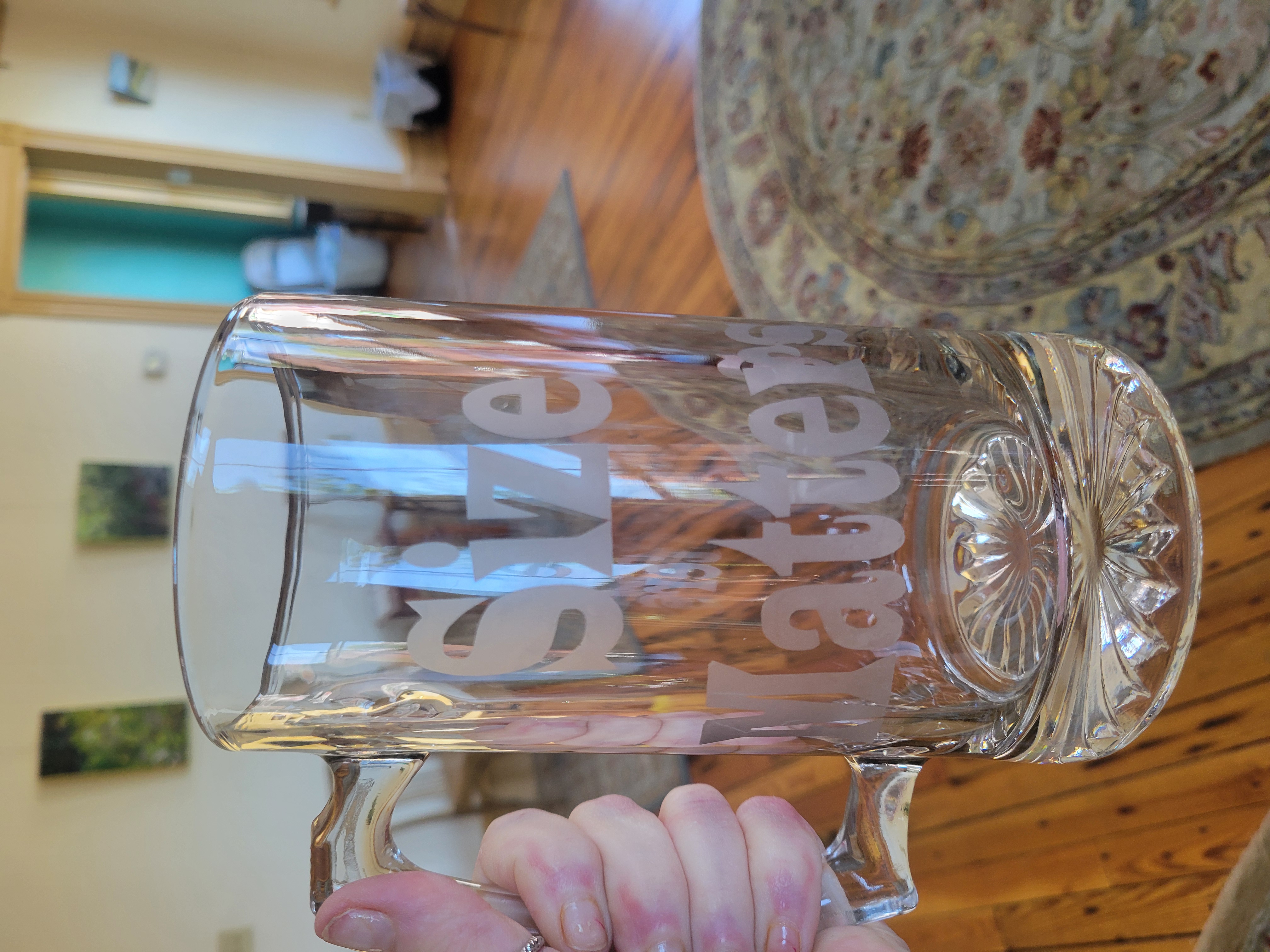 Etched Glassware (Size Matters)
