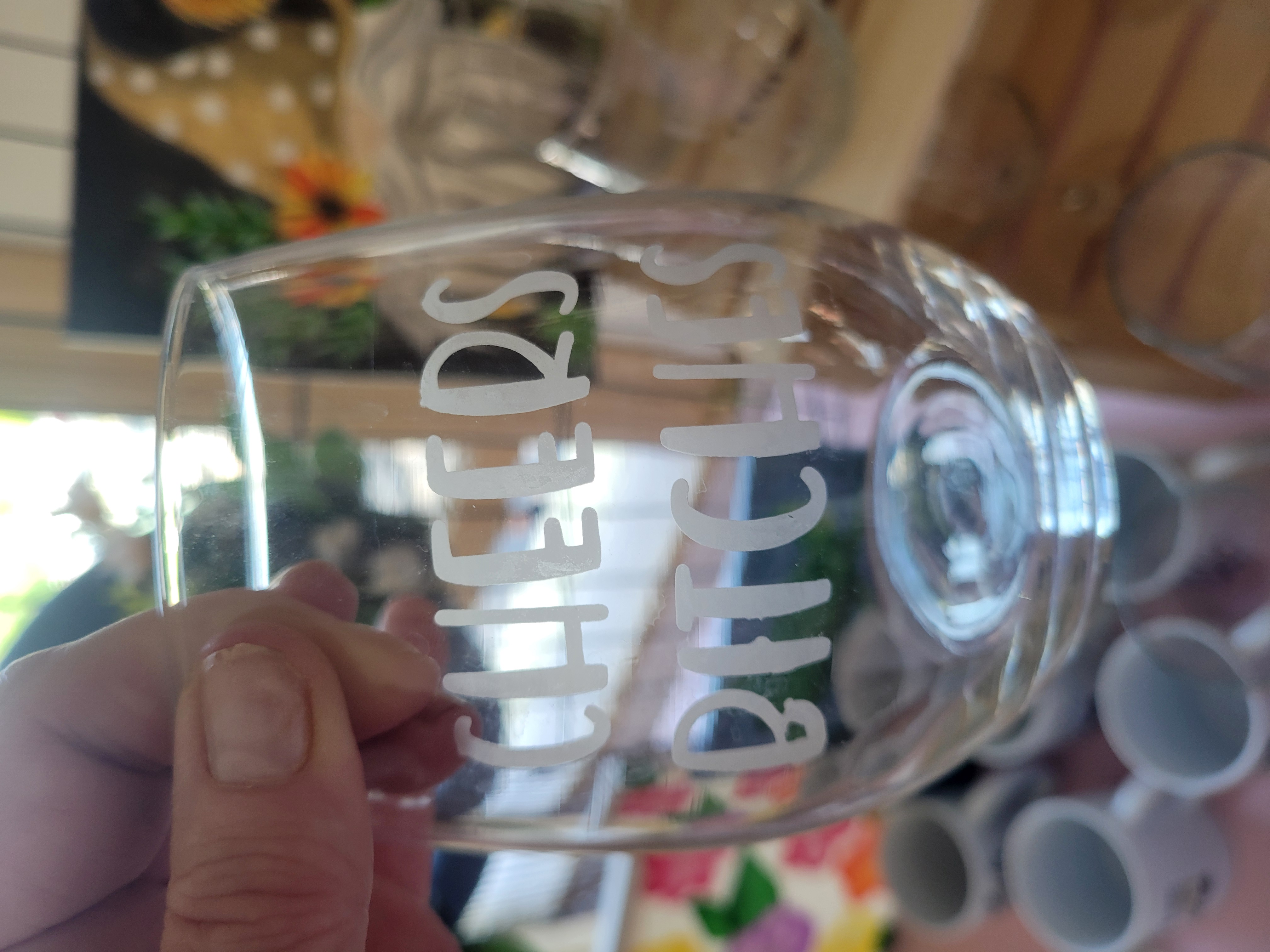 Etched Glassware (Cheers Bitches)
