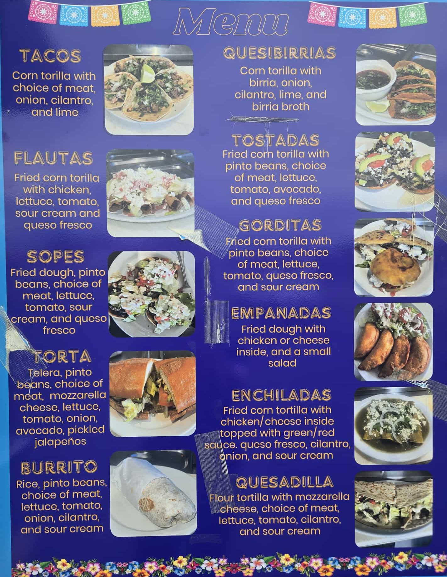 Menu Page 1